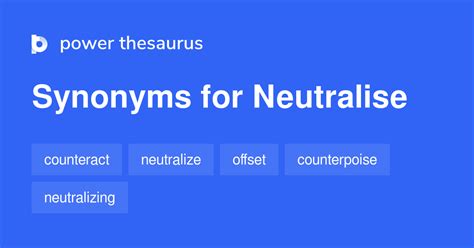 neutralise thesaurus